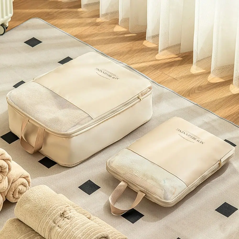 

Large Capacity Travel Clothing Storage Bag Dustproof Waterproof Compressible Packing Cube Foldable Space Saving