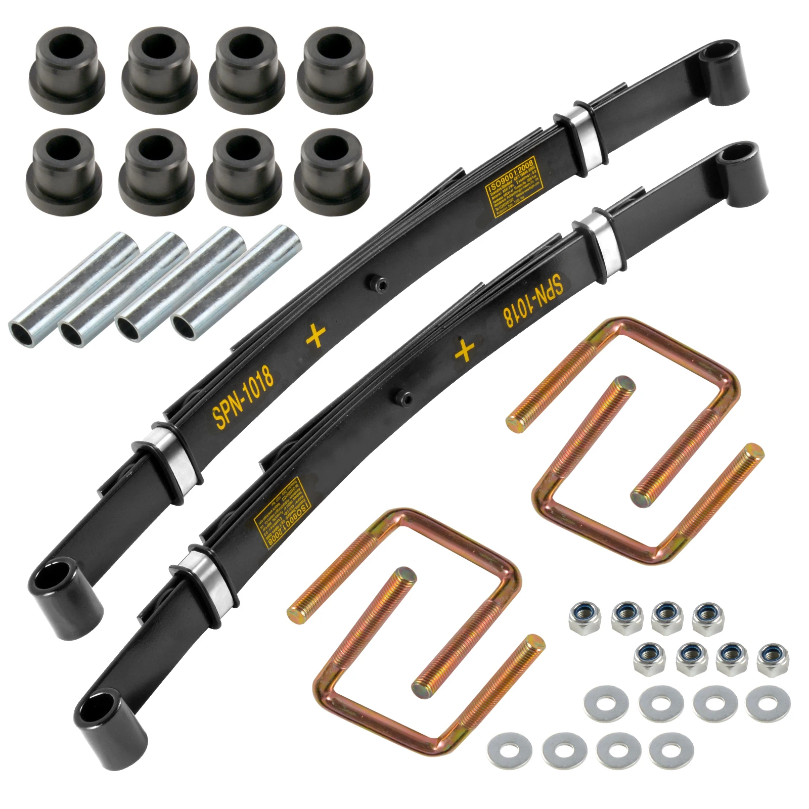 Roykaw Golf Cart Rear Heavy Duty Leaf Spring Kit Compatible with EZGO TXT 1994-up Golf Cart - 4 Leaf