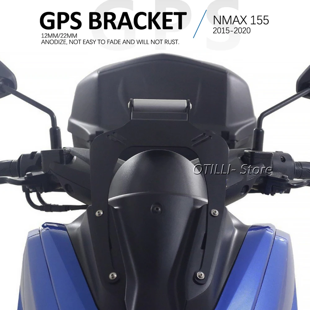 OTILLI Motorcycle Navigation Bracket For Yamaha NMAX155 125 2015-2020 USB Charging Phone Holder GPS Stand Motorcycle Accessories