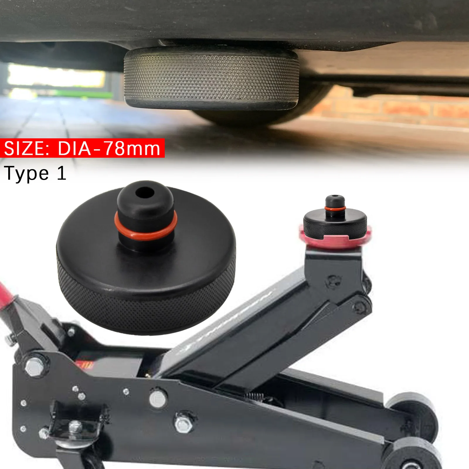 4Pcs Rubber Floor Jack Pad Adapter Pucks for 20mm Size Lifting Points For Tesla Model Y Car Tire Repair Tools Nail Screw Kit