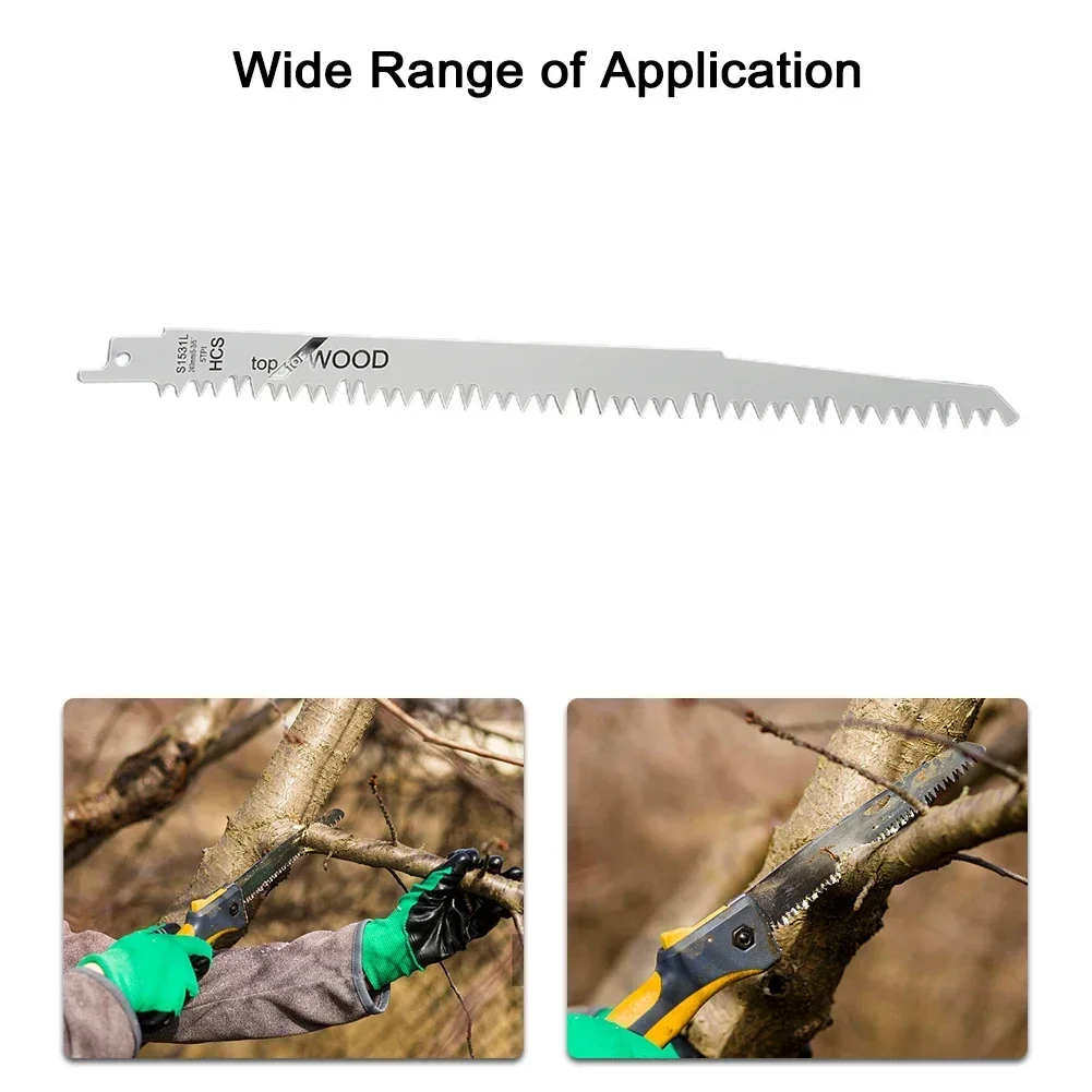 شفرات منشار ترددية من الخشب الكهربائي ، شفرات منشار تشذيب الخشب لأعمال النجارة ، ، ثنائية المعدن ، S1531 ، S1531L ، 1 ، 5