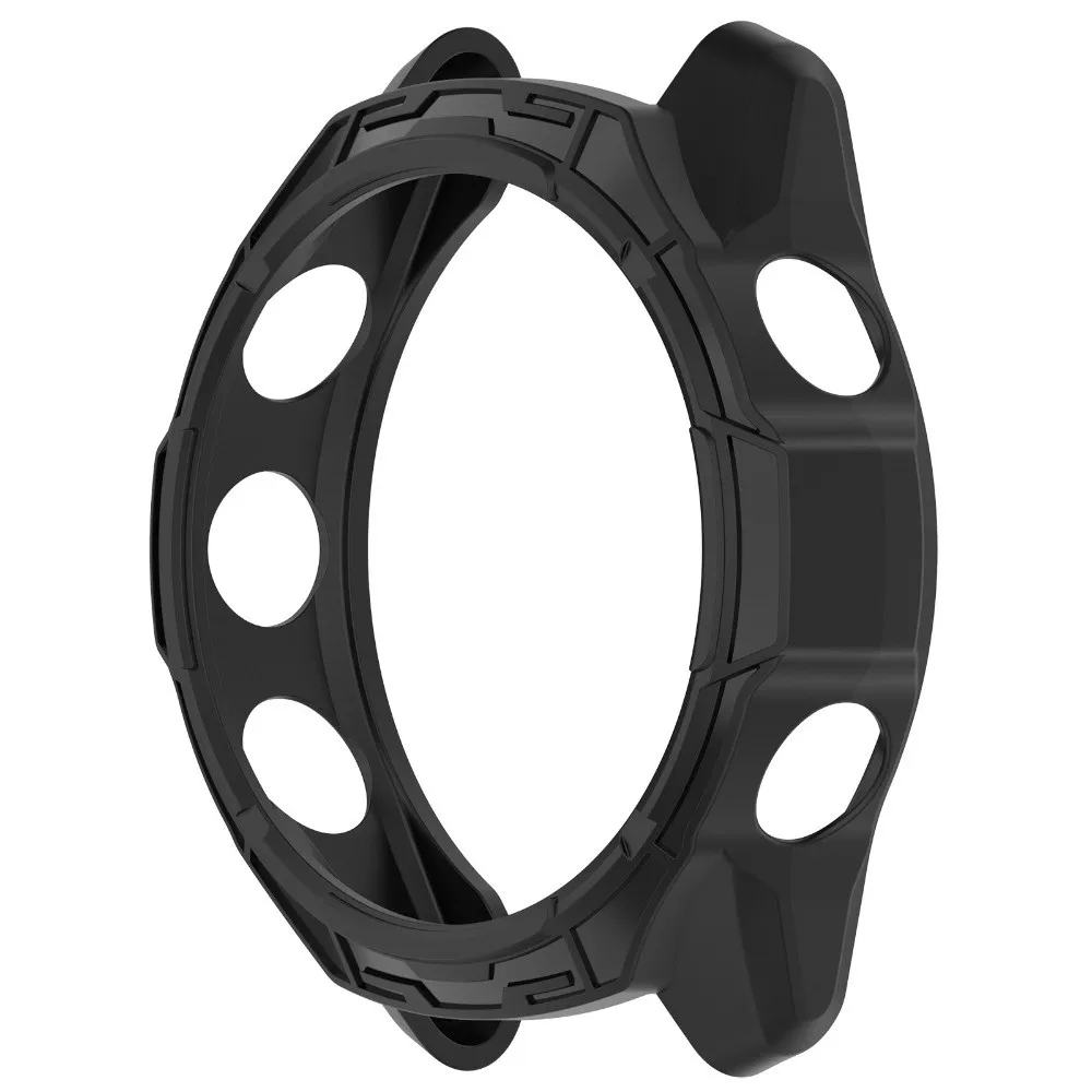 New TPU Protective Case Anti-Scratch Hollow Screen Protector Soft Frame Bumper for Garmin Forerunner 970 Smart Watch Accessories