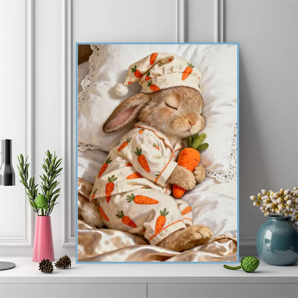Rabbit Diamond Mosaic Animal Cross Stitch Set Diamond Painti