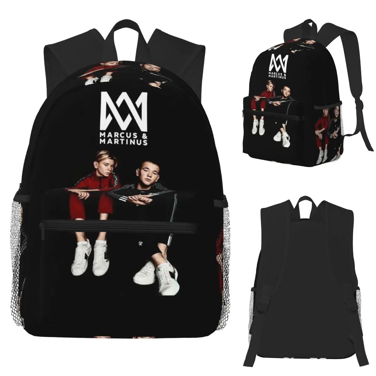 

Funny Marcus And Martinus Student Backpack School Bag Hiking Travel Daypack for Boys Girls Fashion Bookbag Shoulder Bags