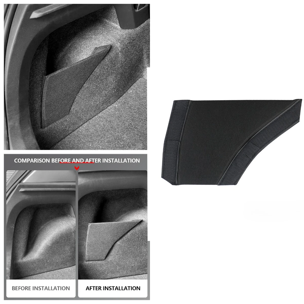 For VW Polo Hatchback 2011-2018 Car Accessories Flannel Auto Trunk Side Storage Organizer Board Baffle Partitions Plate Plank