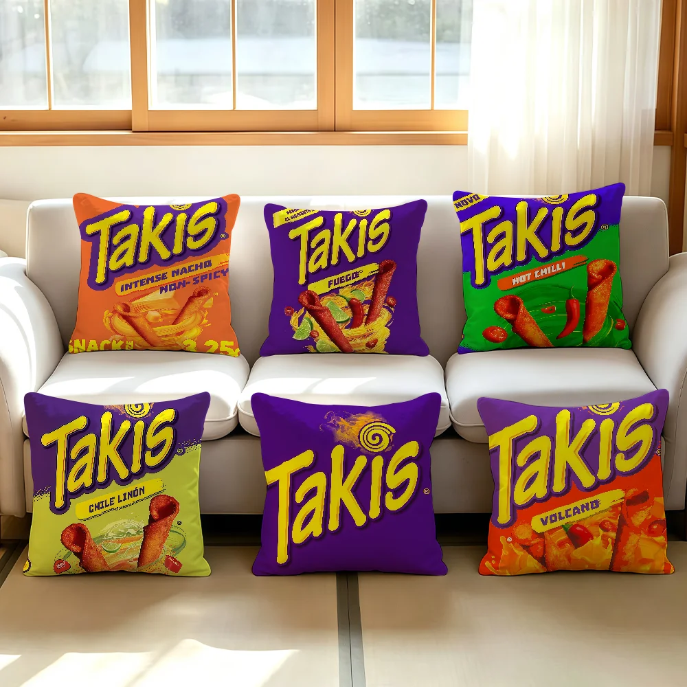 Food print T-Takis cushion cover Comfortable Decorative For Bedroom Living room Dormitory Picnic and Holiday Decoration