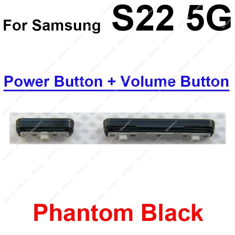 For Samsung Galaxy S22 S901B S22 Plus S906B S22 Ultra S908B 5G Side Volume Power Buttons On Off Power Volume Keys  Repair Parts