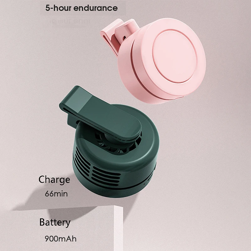 

Mini Clip On Fan USB Rechargable Summer Cooling Fan Office Home Traveling Portable Personal Cooler Air Conditioner