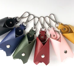 1Pc PU Leather Vintage Keychain Case, Creative Bat Shaped Key Storage Leather Case, Punk Style Car Keychain Pendant Decoration
