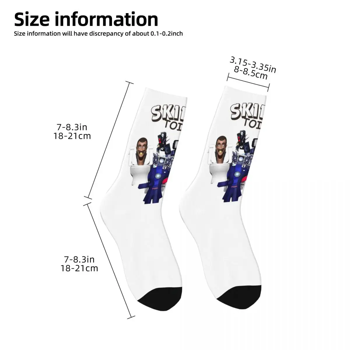 Skibidi Toilet Meme Socks Men Women Casual Speakerman Socks Novelty Spring Summer Autumn Winter Middle Tube Socks Gift