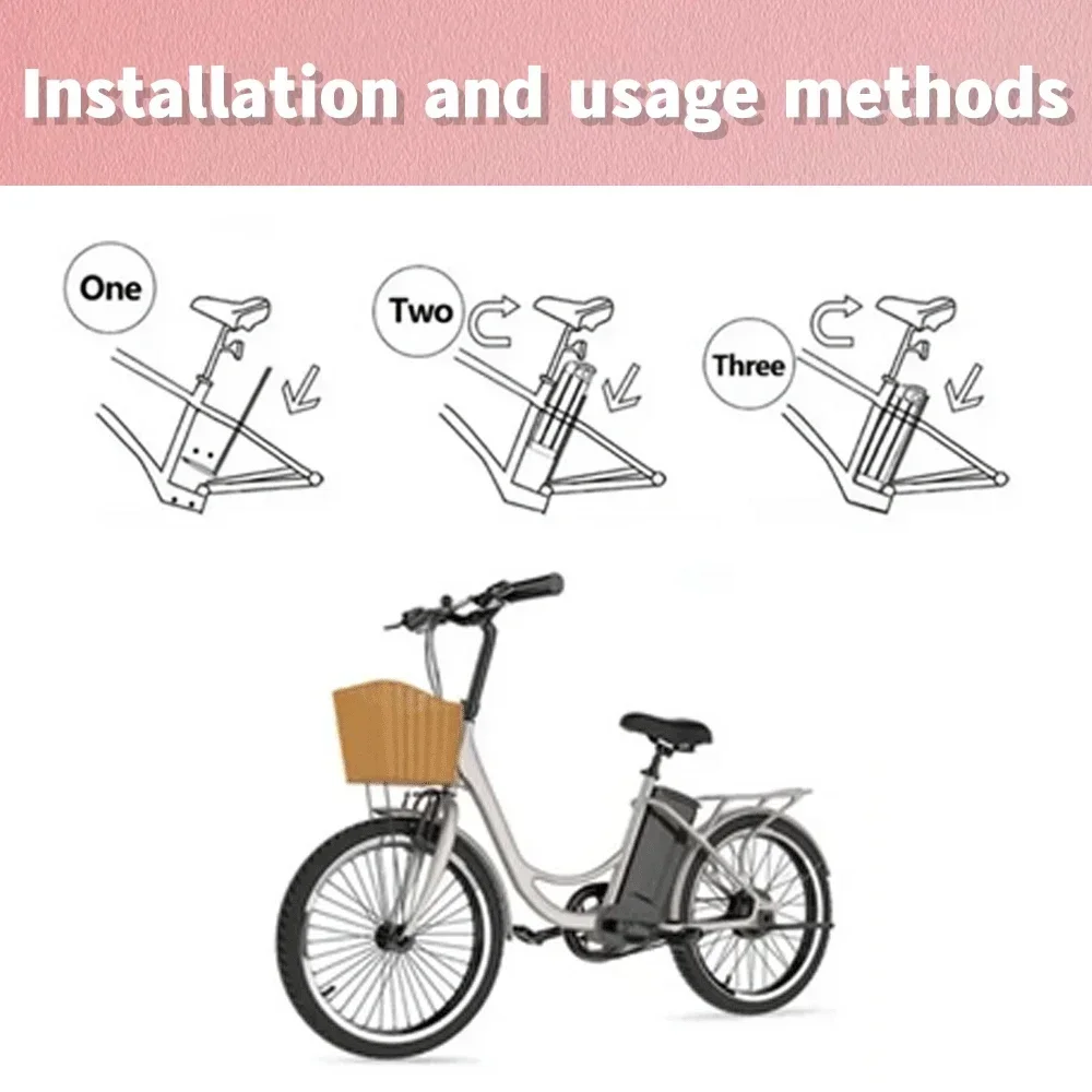 Batería de litio para bicicleta plegable, pila plateada de 60V y 20Ah