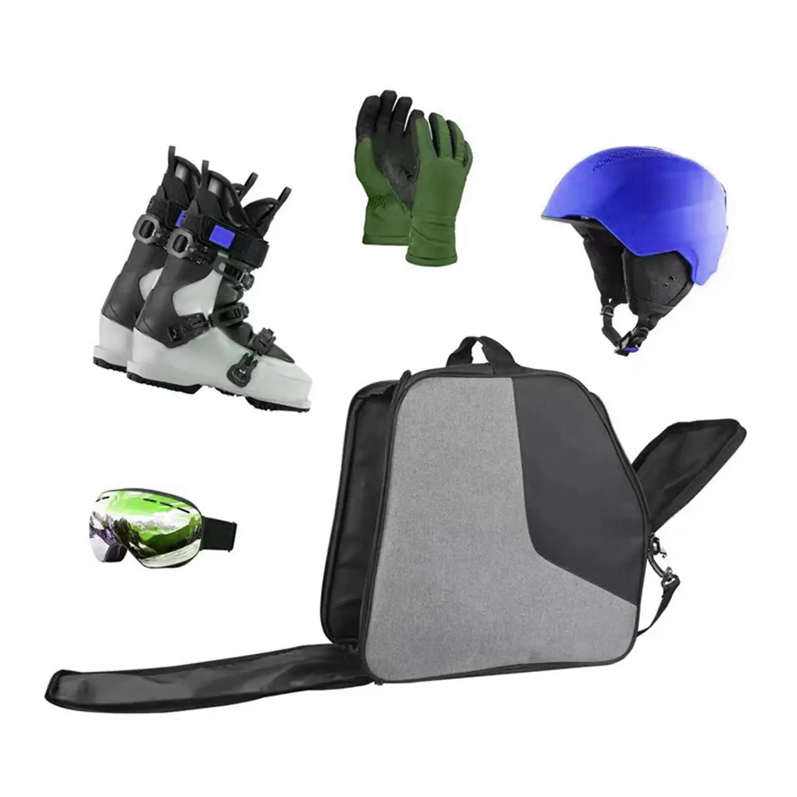 

Winter Snow Ski Boot Bag Oxford Cloth Snowboard Bag Handbag for Outdoor Winter Sports