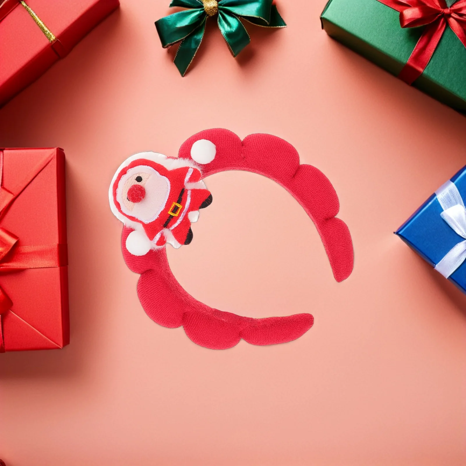 

2Pcs Christmas Reindeer Headband Santa Claus Holiday Hairbands Xmas Party Costume Photo Booth Hair Accessories