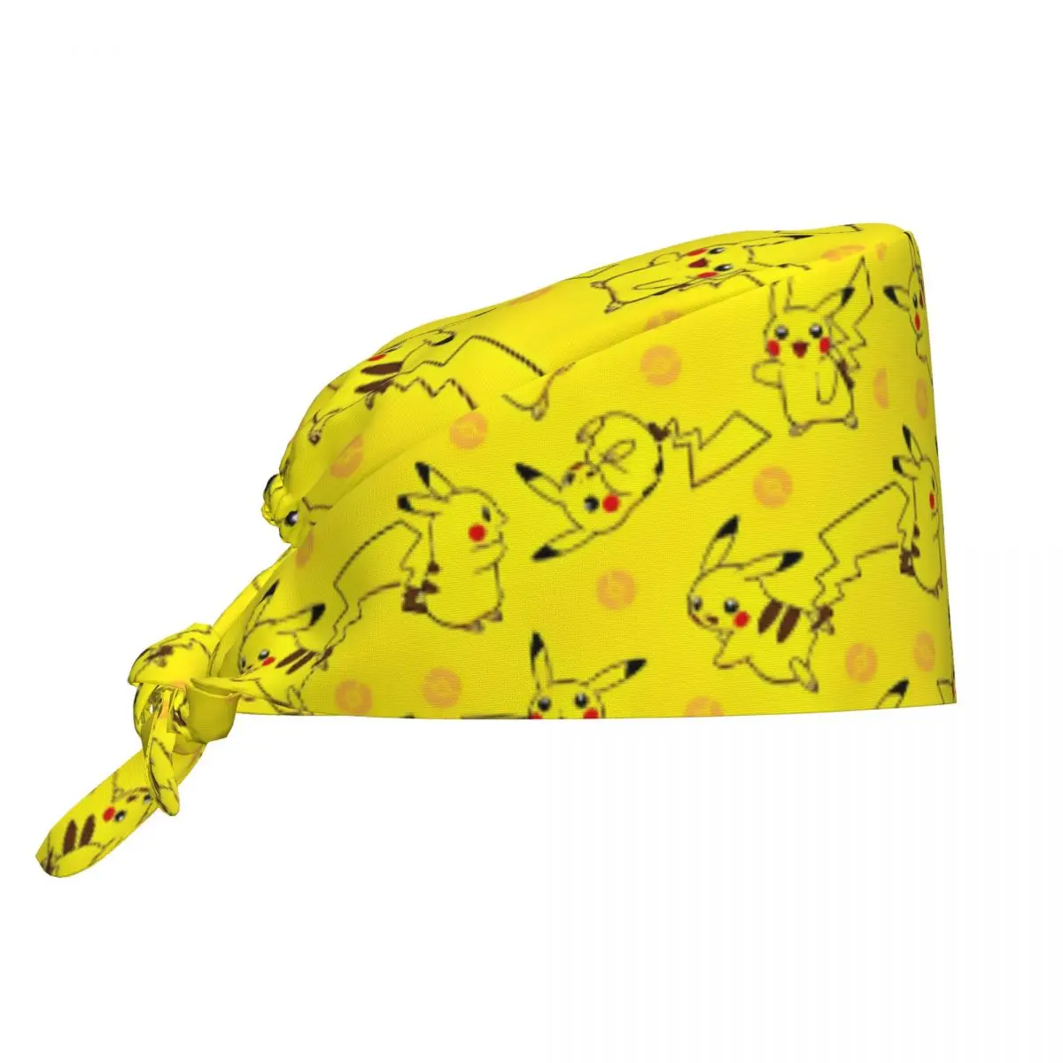 

Nurse Hat Pokemon Pikachu Scrub Caps Stylish Medical Cap For Men Women Holder Long Hair Printed Working Caps