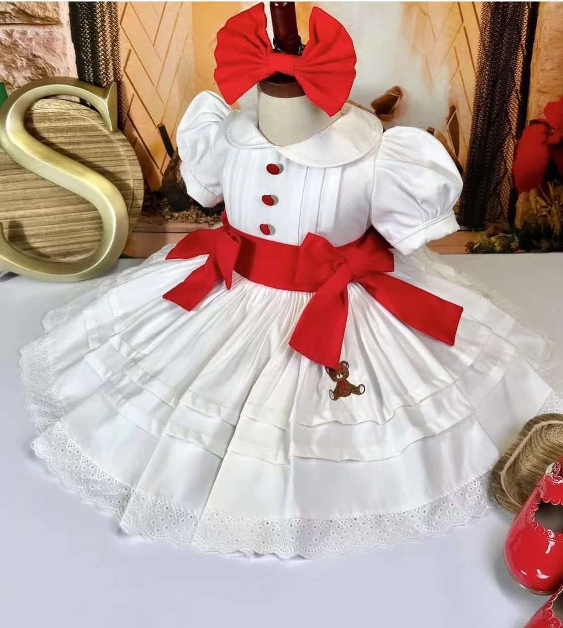 

Лето для маленьких девочек 0-12 лет, розовое турецкое платье ручной работы с радужной вышивкой для дня рождения, праздничной фотографии, повседневное повседневное платье B348