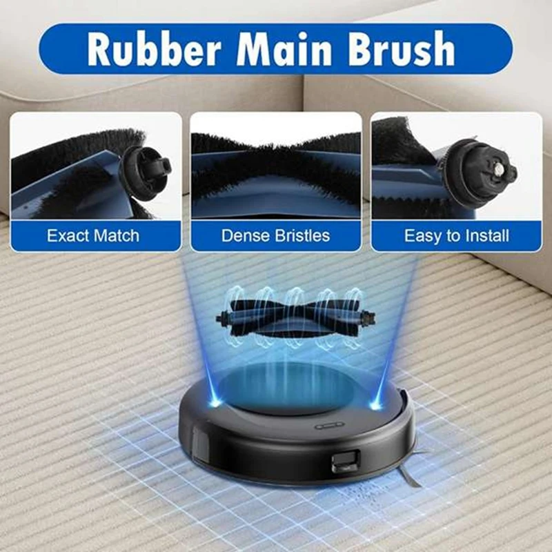 Para Omni C20 piezas de recambio de aspiradora cepillo principal Cepillo Lateral bolsa de polvo filtro Hepa paños de fregona-A69M