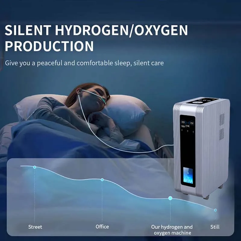 SPE PEM Brown Gas Generator Hydrogen Gas Inhaler 3000ml Hydrogen Inhalation Machine 2 outlet medical grade H2 Generator Machine