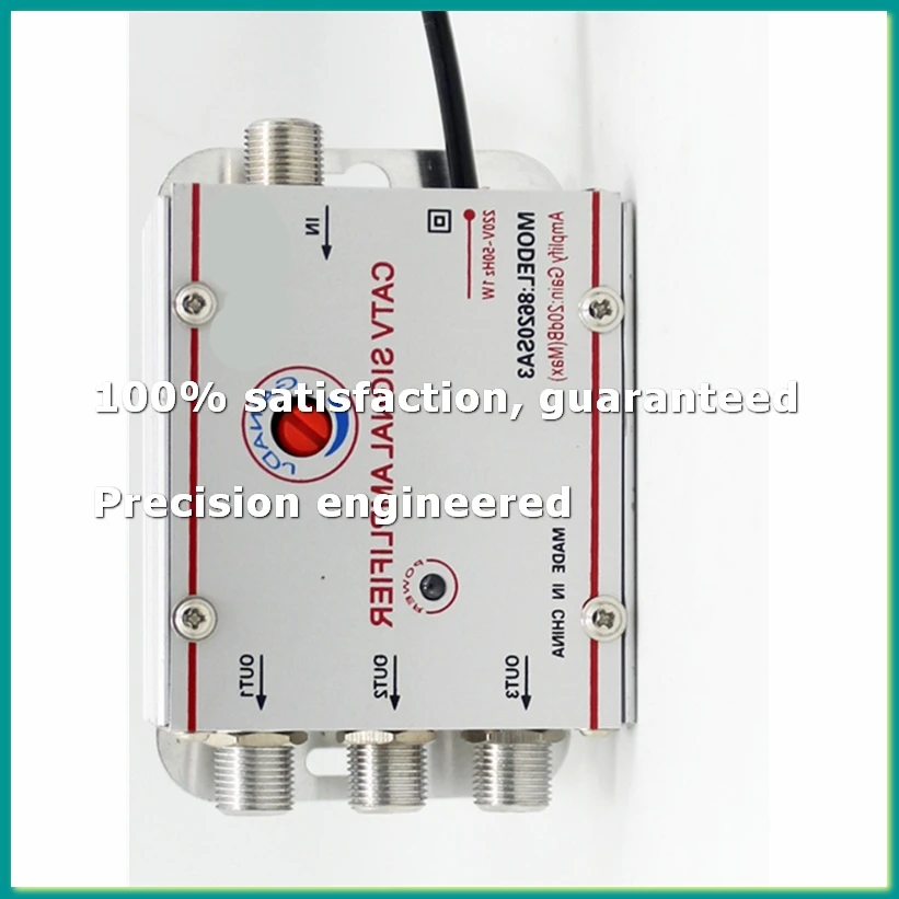 

3 Way Cable TV Splitter Amplifier 8620SA3 20dB Digital TV Antenna Signal Booster Home Tv Equipments EU Plug 220V-A86Z