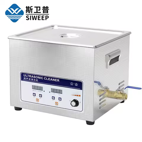 15L Analog Power Adjust Industry Metal Ultrasonic Cleaner Machine Auto Parts Tool Sonic Cleaning Washing for Chemical Laboratory