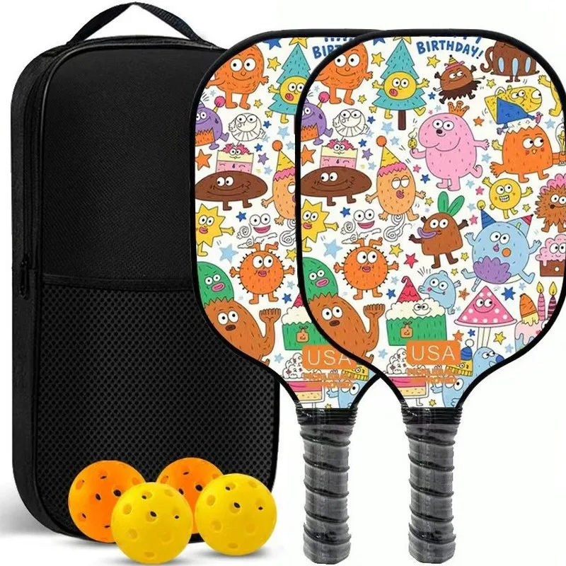 Wooden racket for outdoor sports, pickleball racket wholesale, cross-border factory wholesale, pickleball racket manufacturerPic