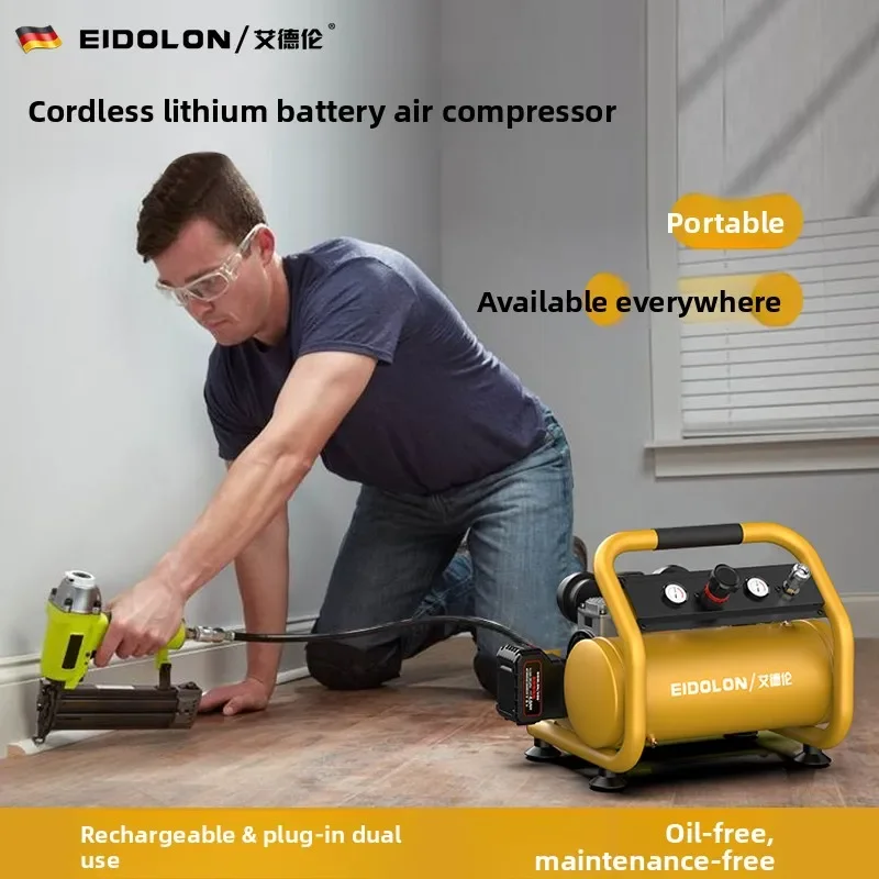 

Lithium battery air compressor woodworking special pump small portable high pressure air pump rechargeable air compression