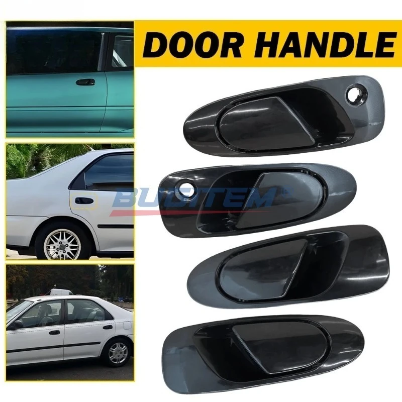 

72680-SR4-J01Z 72640-SR4-J01Z Черная ручка передней и задней двери автомобиля, наружные дверные ручки для Honda Civic 1992 1993 1994 1995 гг.