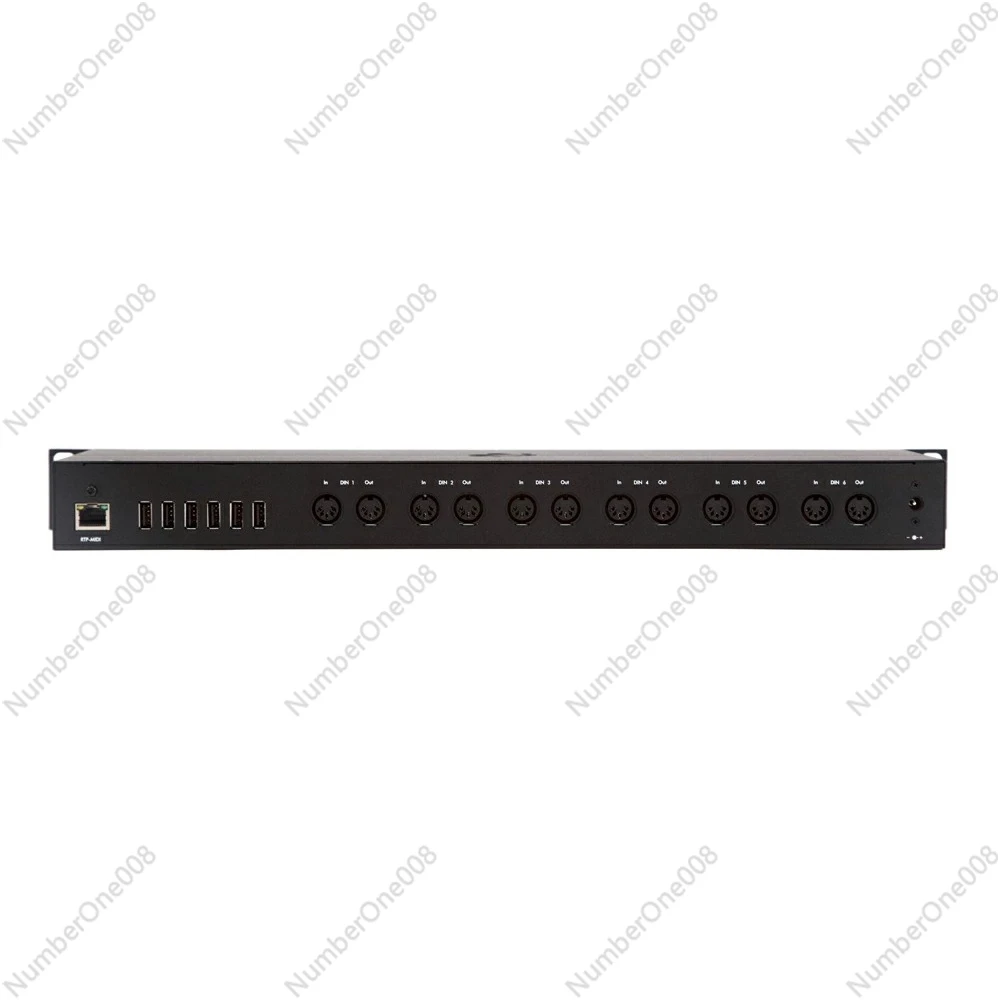mioXL MIDI Interface 8x12 DIN USB Host Ethernet RTP-MIDI 22 Ports for Studio Recording Rack Mountable