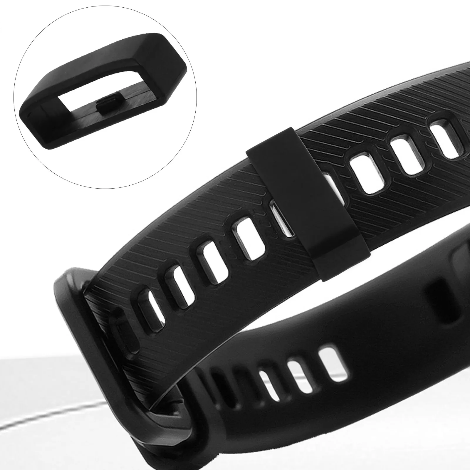 6Pcs Watch Band Keeper Tpu Fastener Loop Buckle Holder for Secure Adjustable Strap Fit Easy Slide Installation