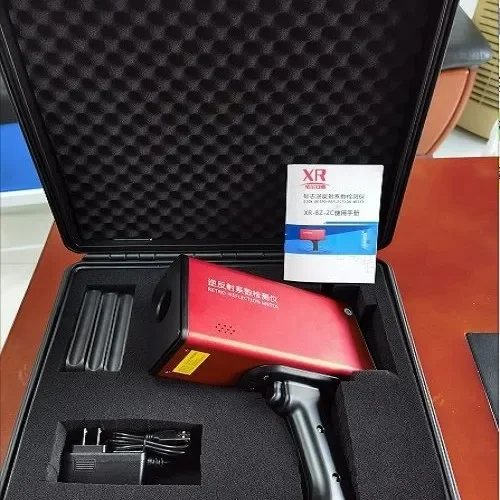 Reverse reflection mark measuring instrument Handheld touch screen model Railway highway Port reflective film marking
