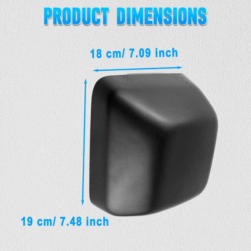 الجانب الأيمن الأيسر مرآة الرؤية الخلفية غطاء غطاء ل جيب رانجلر JL 2018 2019 2020 2021 2022 2023 68361960AA