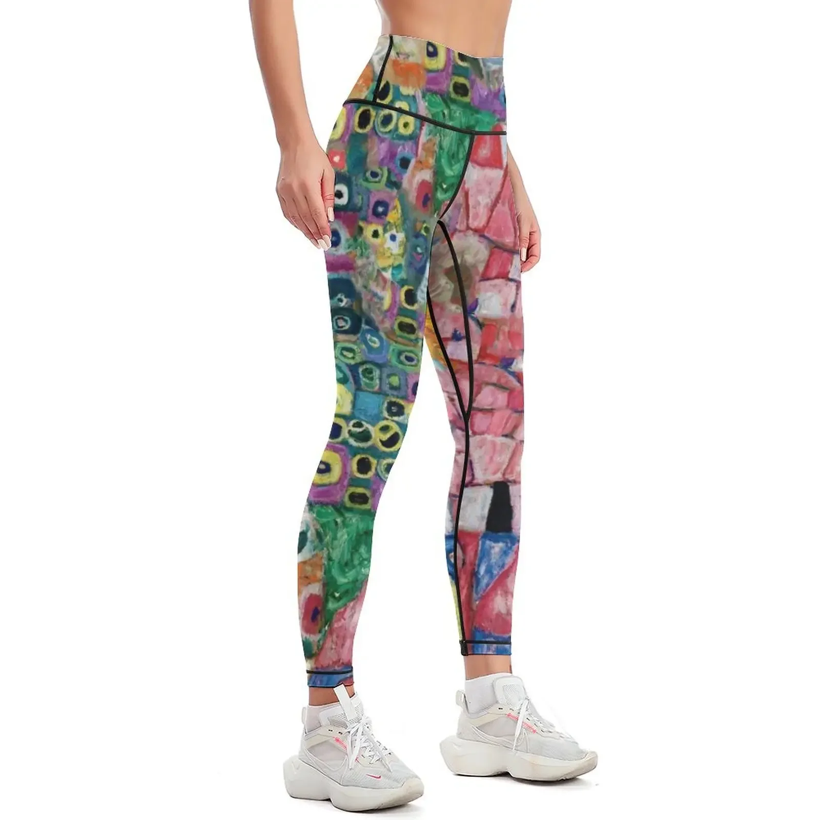 Gustav Klimt Death and Life detail - life decoration Leggings sport pants Clothing fitness Womens Leggings