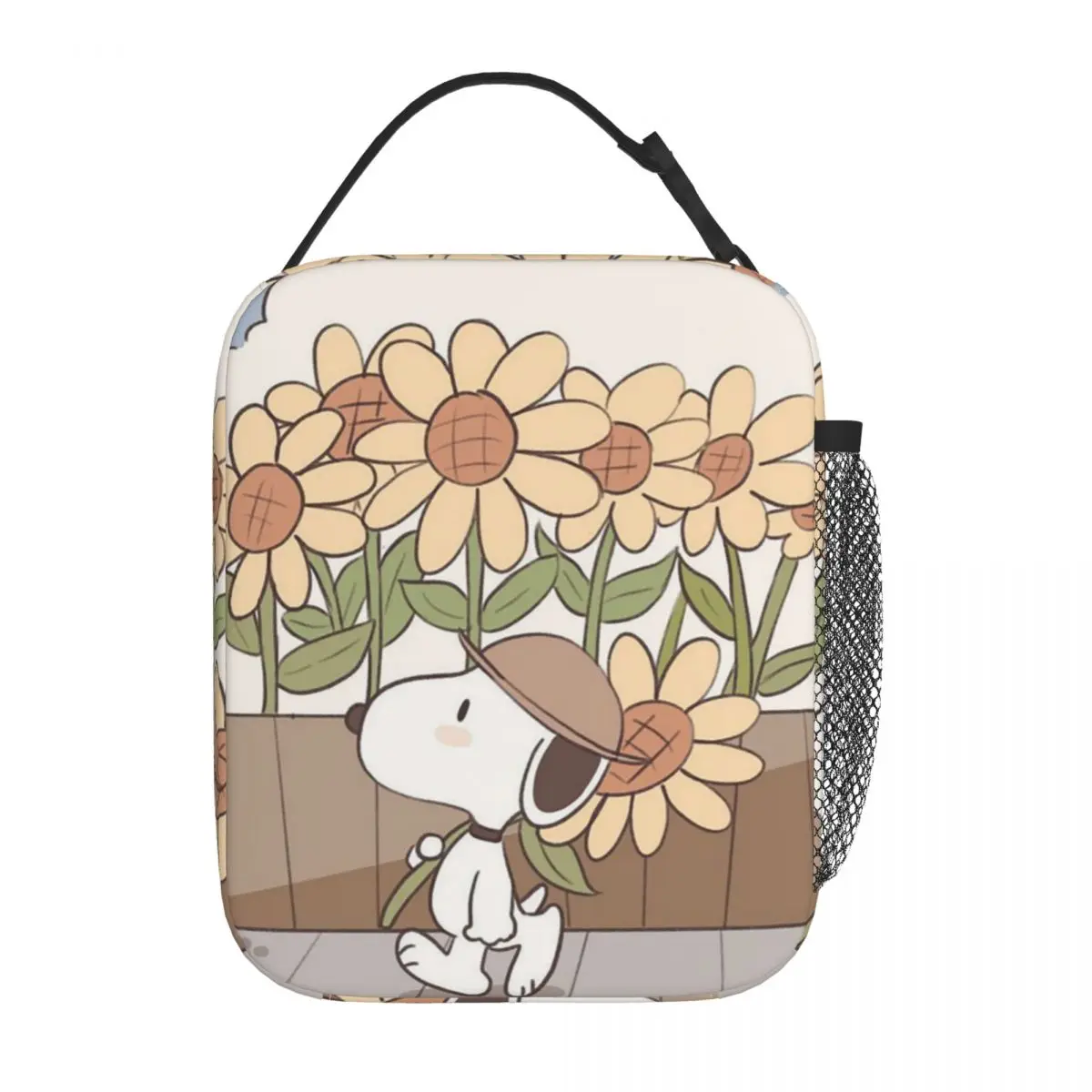 

Lunch Boxes Sunflower Snoopy Cartoon Merch Lunch Food Box Fashion Cooler Thermal Bento Box For Office