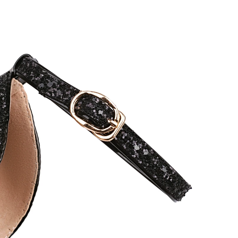 Women's New Square Headband and Nightclub Sexy Headband Buckle Thick Bottom Large Sandals