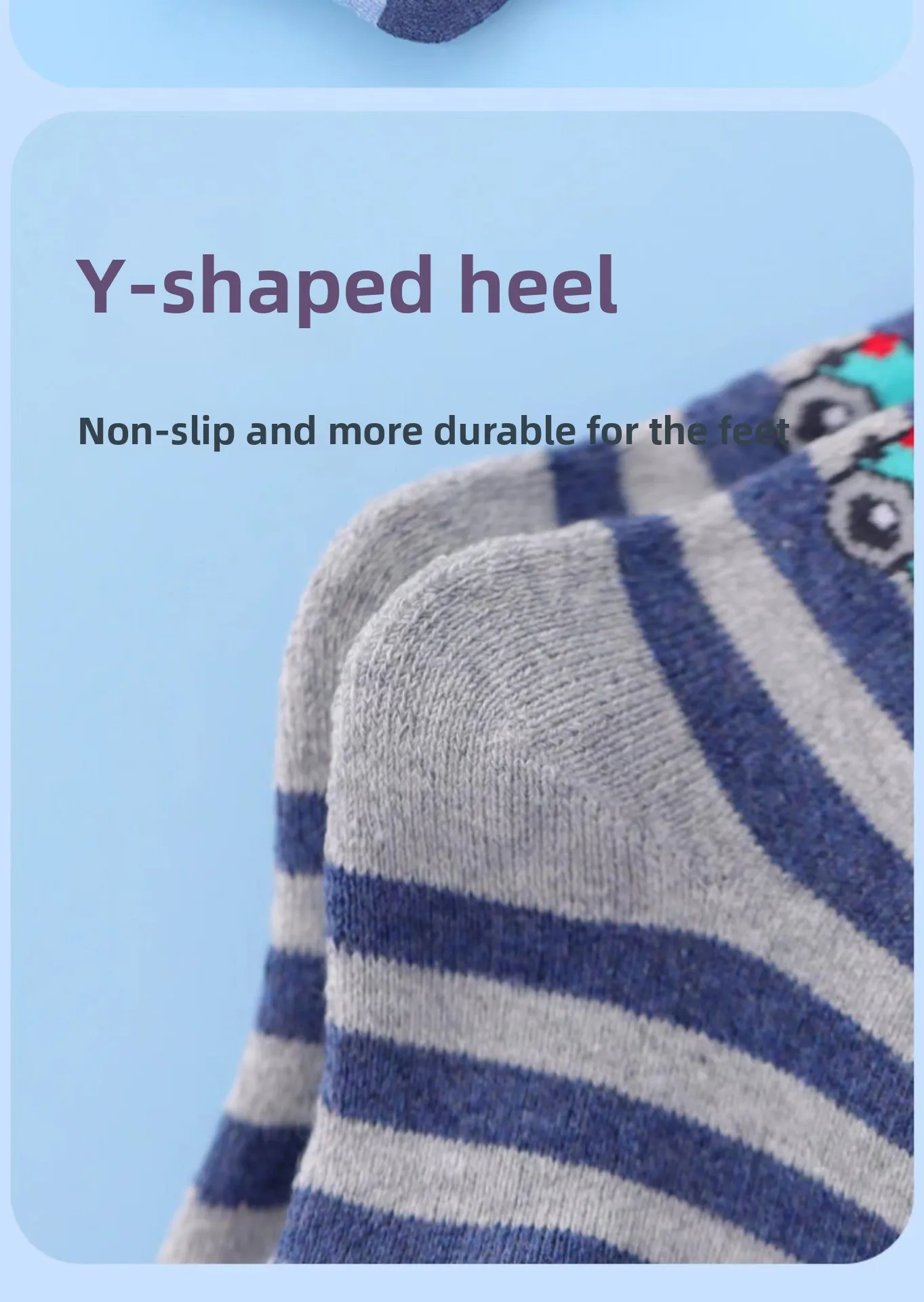 5 Paar Kinder-Thermo-Fleece-gefütterte Frottee-Socken mit mittlerer Wade, rutschfest, für den Winter, warm, für Babys und Kleinkinder, Unisex, Bodensocken für Jungen und Mädchen – Detail 14