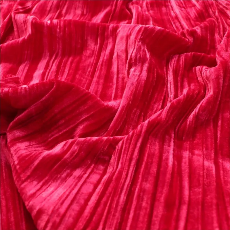 

Silk fabric creased velvet cheongsam women's clothing accessories