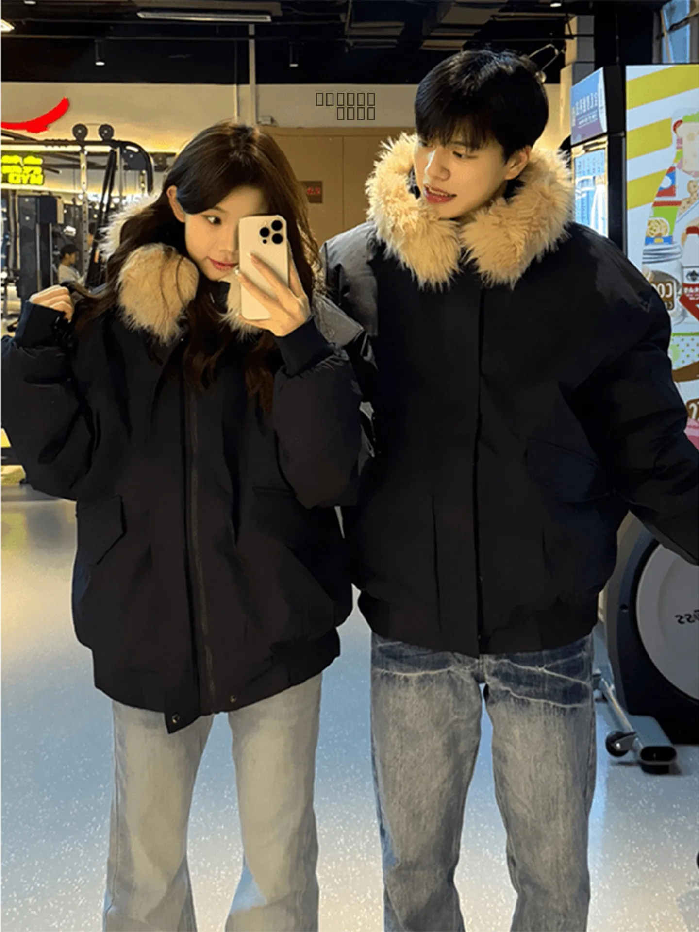 

Утепленная хлопковая куртка Cleanfit с большим меховым воротником, зимняя, теплая, повседневная, на молнии, цветная