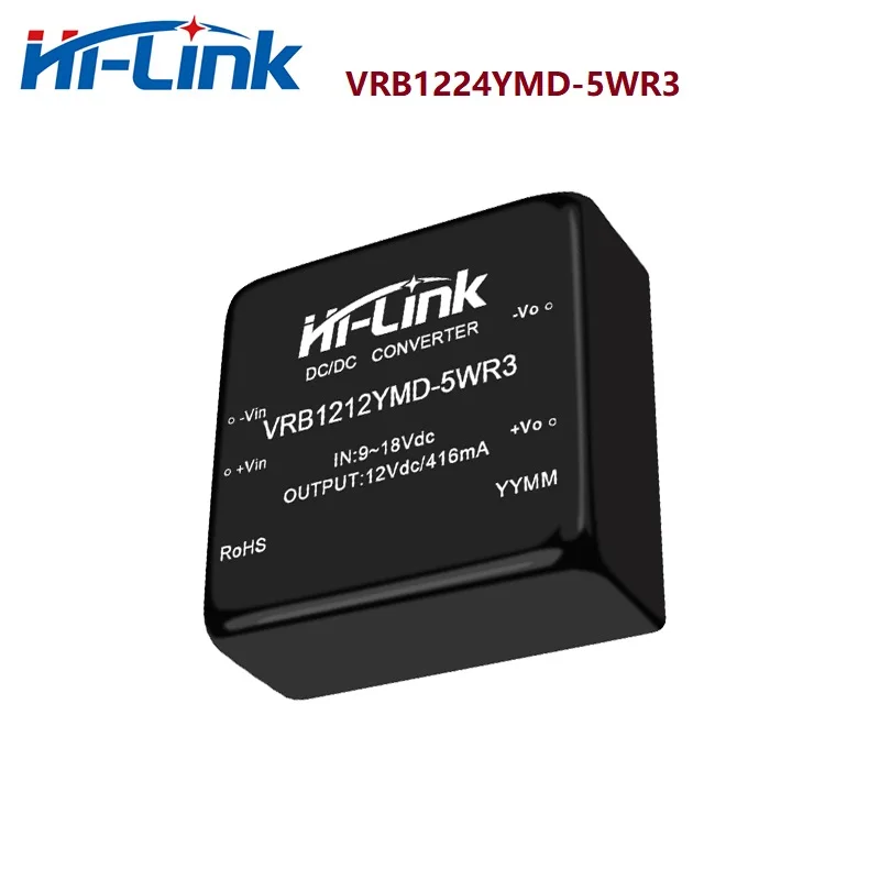 スマート家電電源モジュール,高効率,5w,12v,DC-DC, VRB1212YMD-5WR3,送料無料,新品,2個