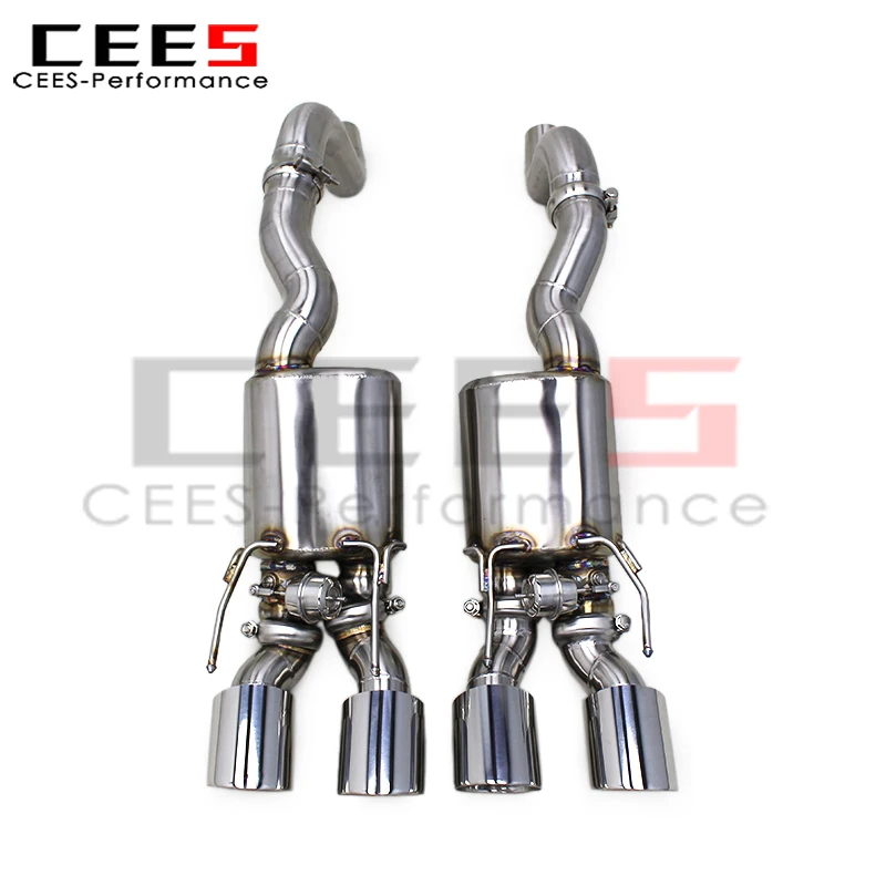 

cees Axle Exhaust Pipes for Chevrolet Corvette C6 V8 6.2L 2009-2013 Escape Exhaust System Pipe Stainless Steel Muffler