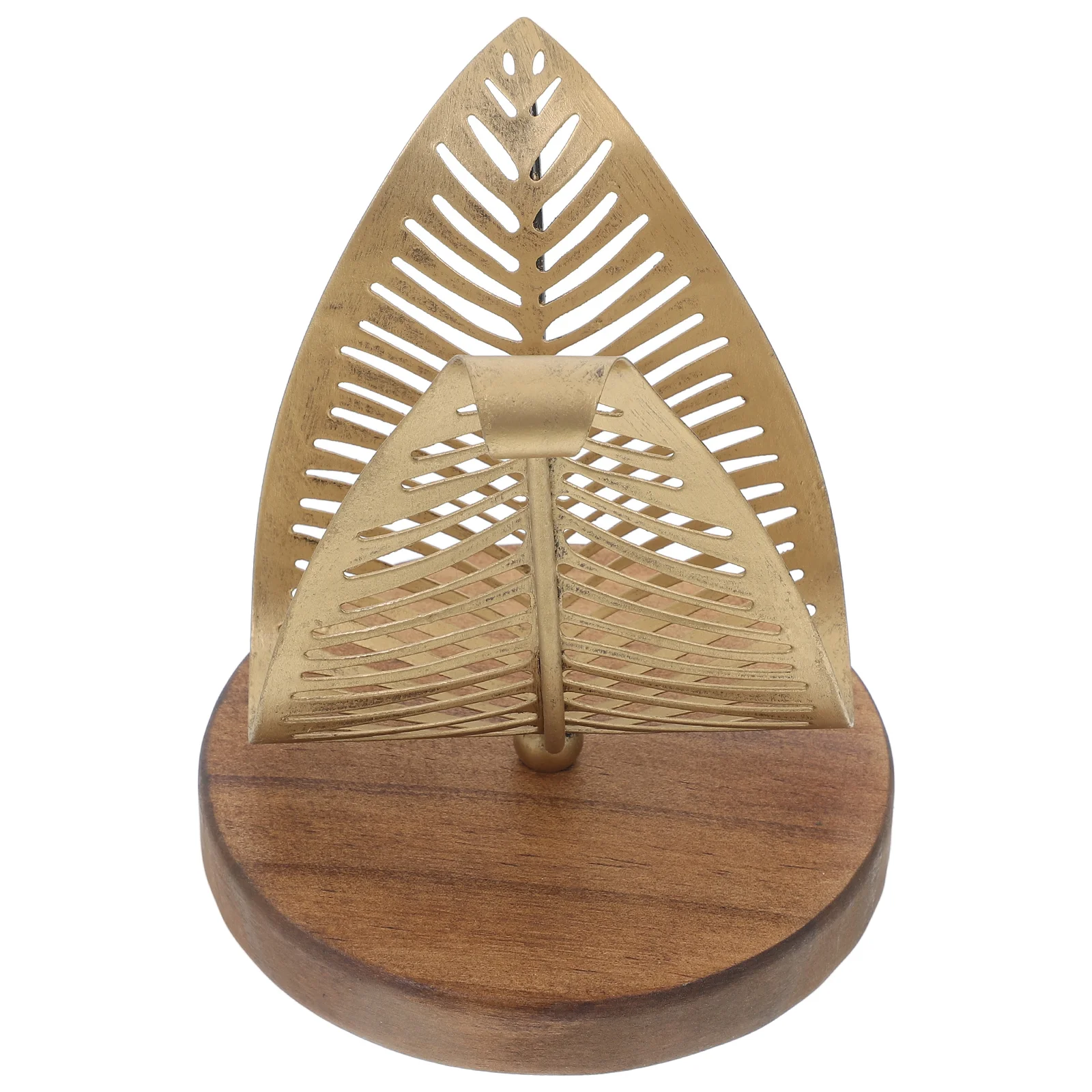 

Metal Napkin Holder Decorative Leaf Freestanding Napkin Stand Tabletop Tissue Dispenser Dining Room Organizer Tissue Holder