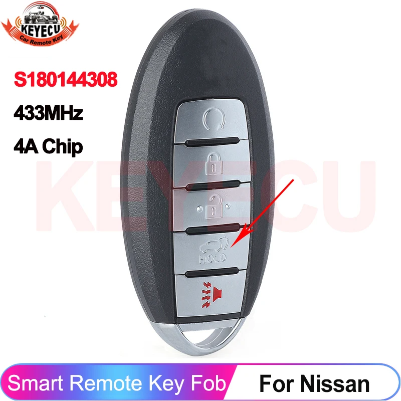 

S180144905 S180144308 433.92 МГц для Nissan Murano Pathfinder 2015-2021, смарт-ключ с чипом 4A