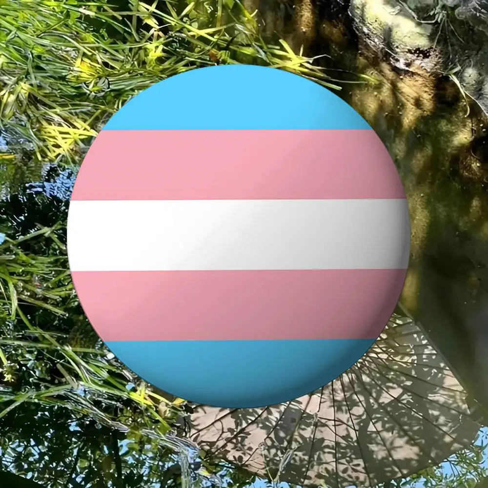 Trans Pride Flag Badges Tinplate Soft Button Pin Brooch Metal Badge Custom Jewelry Accessories Hat Bag Lapel view 4