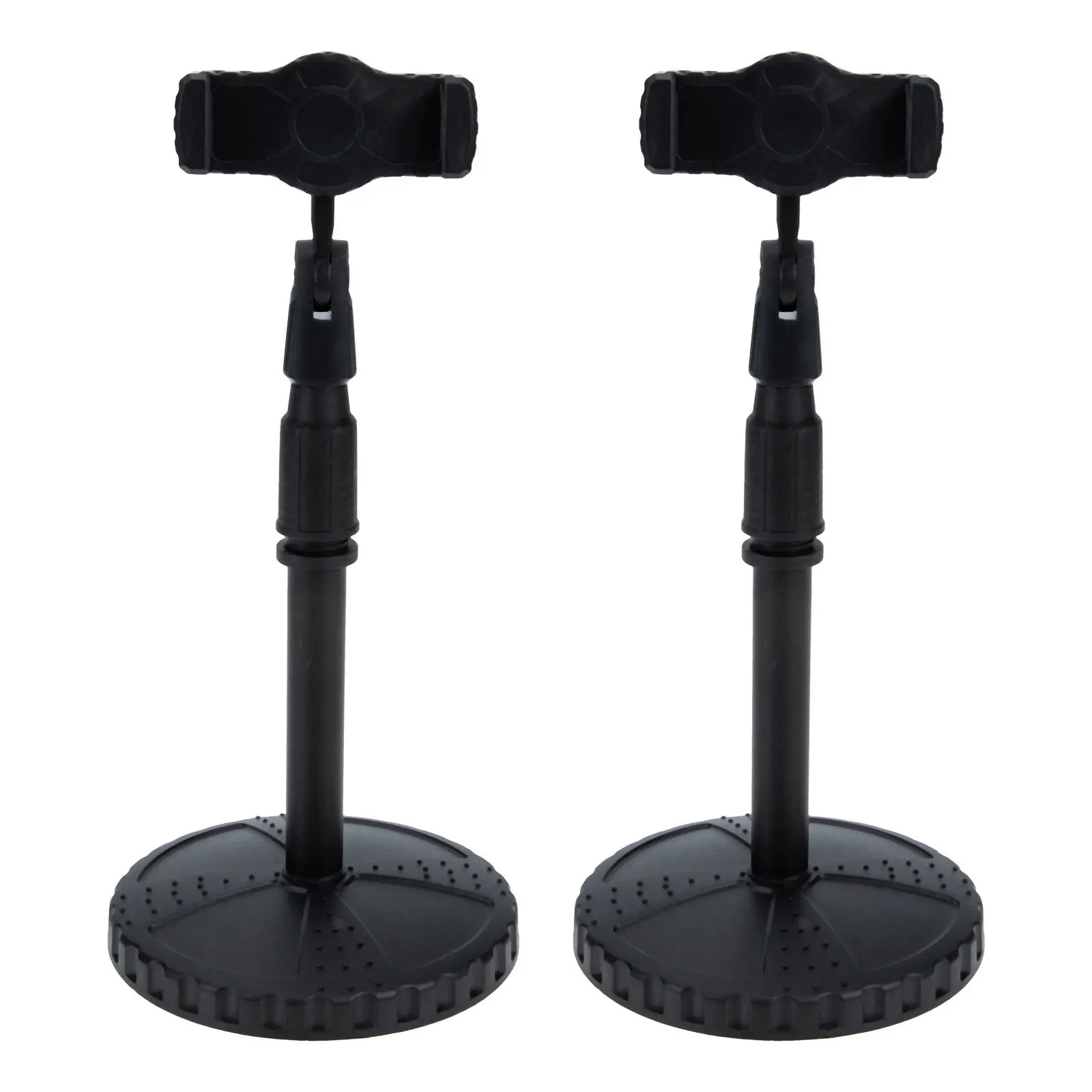 2Pcs Multi-Function Adjustable Phone Holder Desktop Mobile Stand Rotatable Smartphone Support for Study Room Office Travel Use