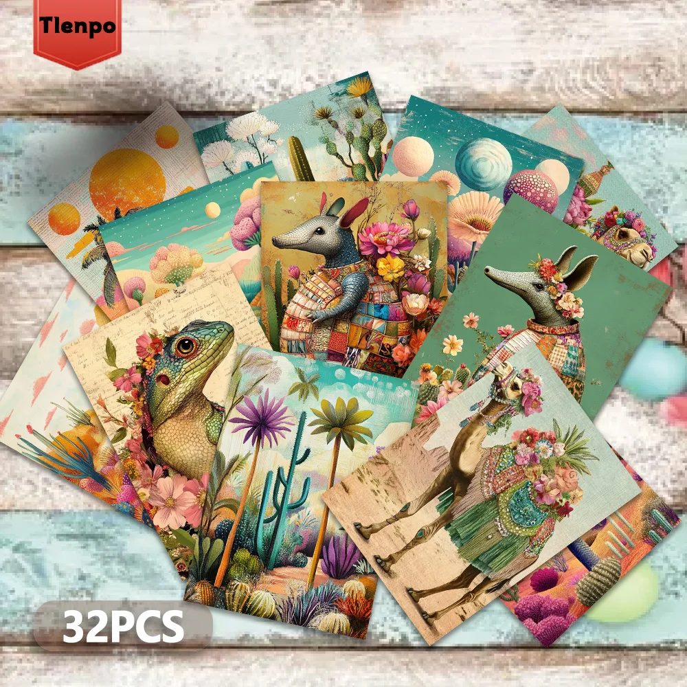 32 Stück Fantasy-Märchen-Postkarten, Innendekoration für Schlafzimmer, Karten, Wandaufkleber, Nachrichtenkarten, Grußkarten, Erinnerungs-Postkarten