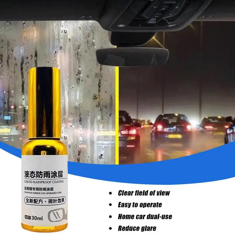 Car Rearview Mirrors Rainproof Coating Rainproof Waterproof & Protective Coating Glass Cleaner Rainproof Spray Water repellent