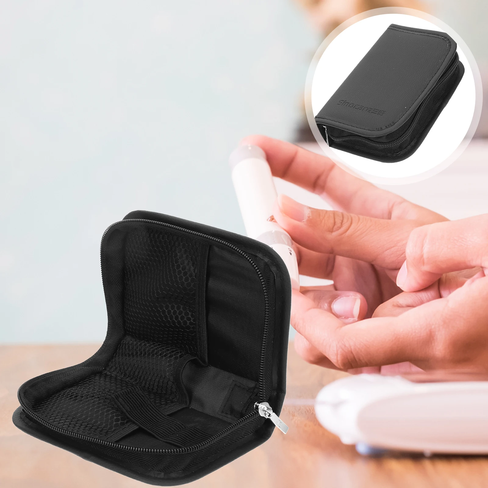 

Glucose Meter Case Diabetic Bag Portable Storage ganizer Pouch Diabetes Patients Supplies Accessories