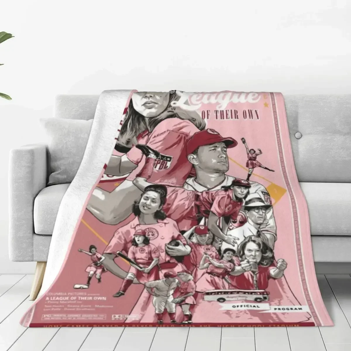 

A League Of Their Own Baseball Movie Flannel Blanket Creative Throw Blanket for Home 200x150cm Bedspread