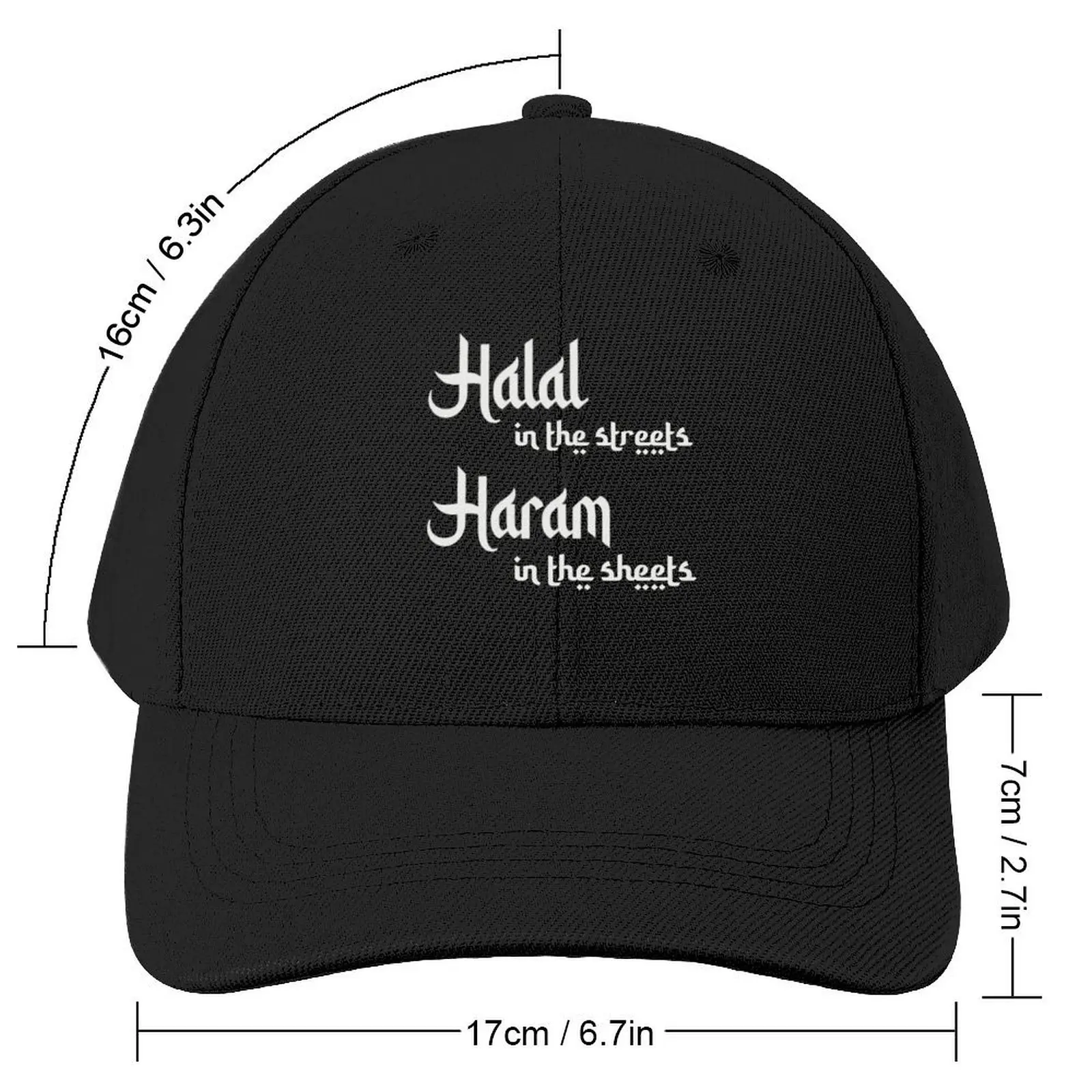 Halal in the streets Haram in the sheets Baseball Cap party Hat Anime Sun Hat For Children Caps Male Women's