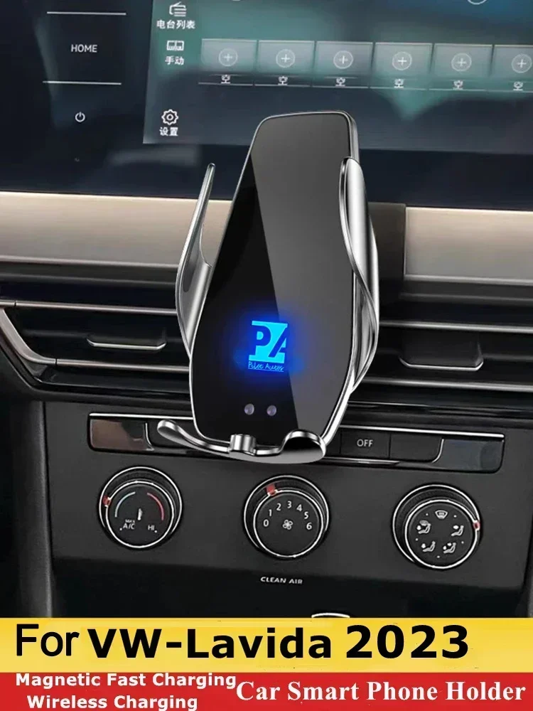 

2023 For Volkswagen Lavida Mobile Phone Holder Wireless Charger Car Mount Bracket GPS Support