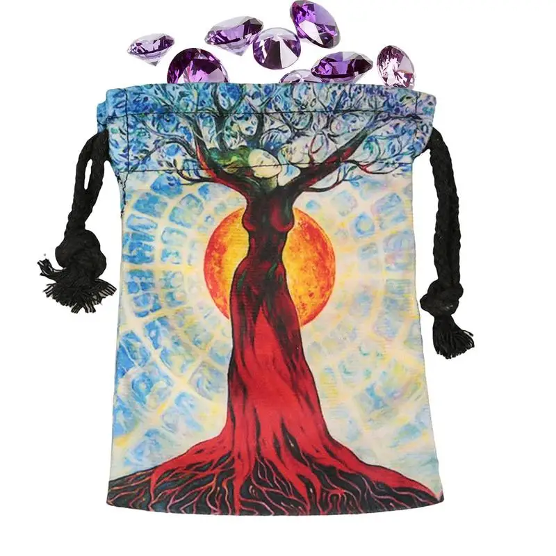 Tarot Bags And Pouches Drawstring Tarot Dice Bag Tarot Card 