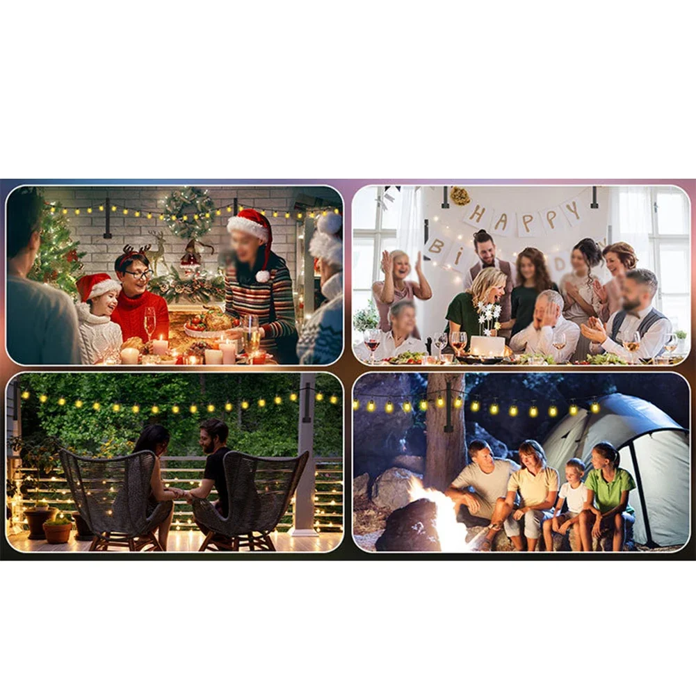 

Lamp Column Bracket String Lights Adjustable Assembly Easy To Install Excellent Use For Hanging Multi-scenario